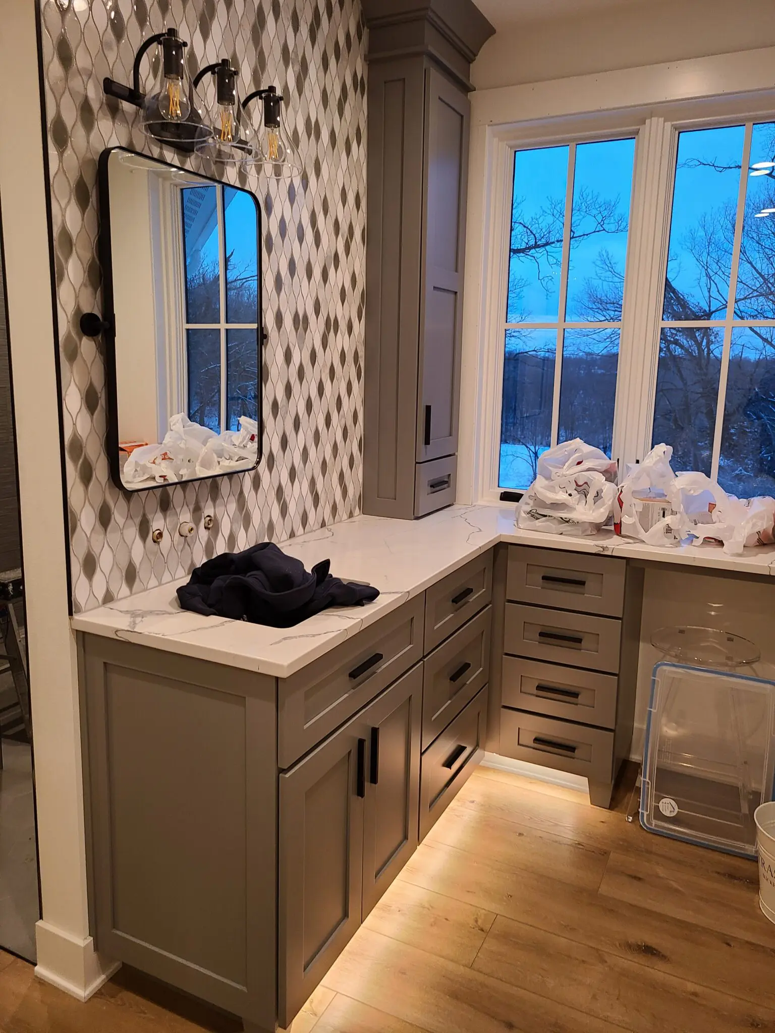The remodelling of room space with custom cabinets